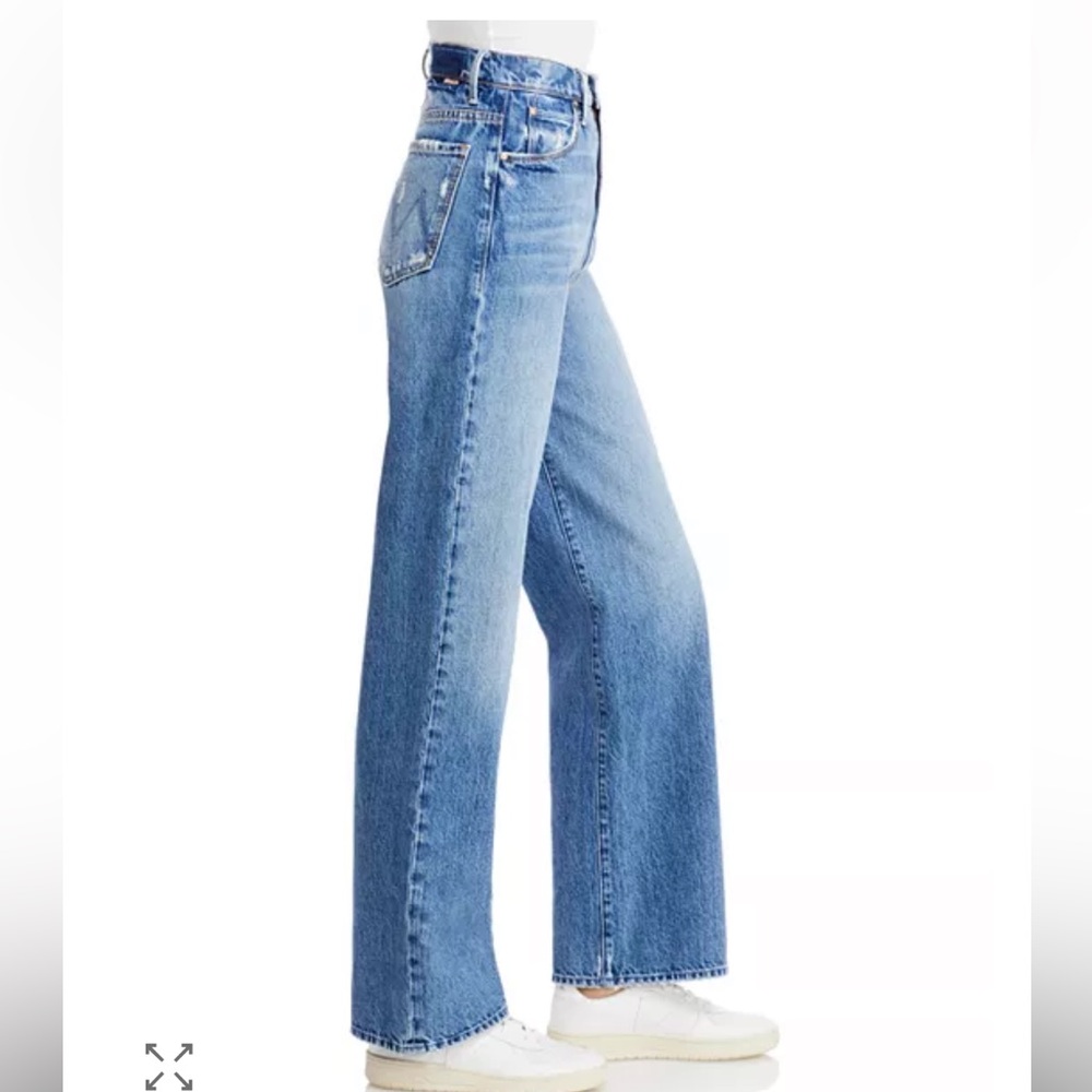 MOTHER Light Blue High-Rise Wide Leg Jeans - Picture 3 of 11